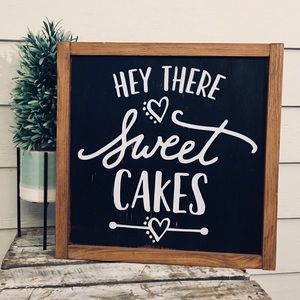 Handcrafted Painted Wood Sign “Hey there Sweet”